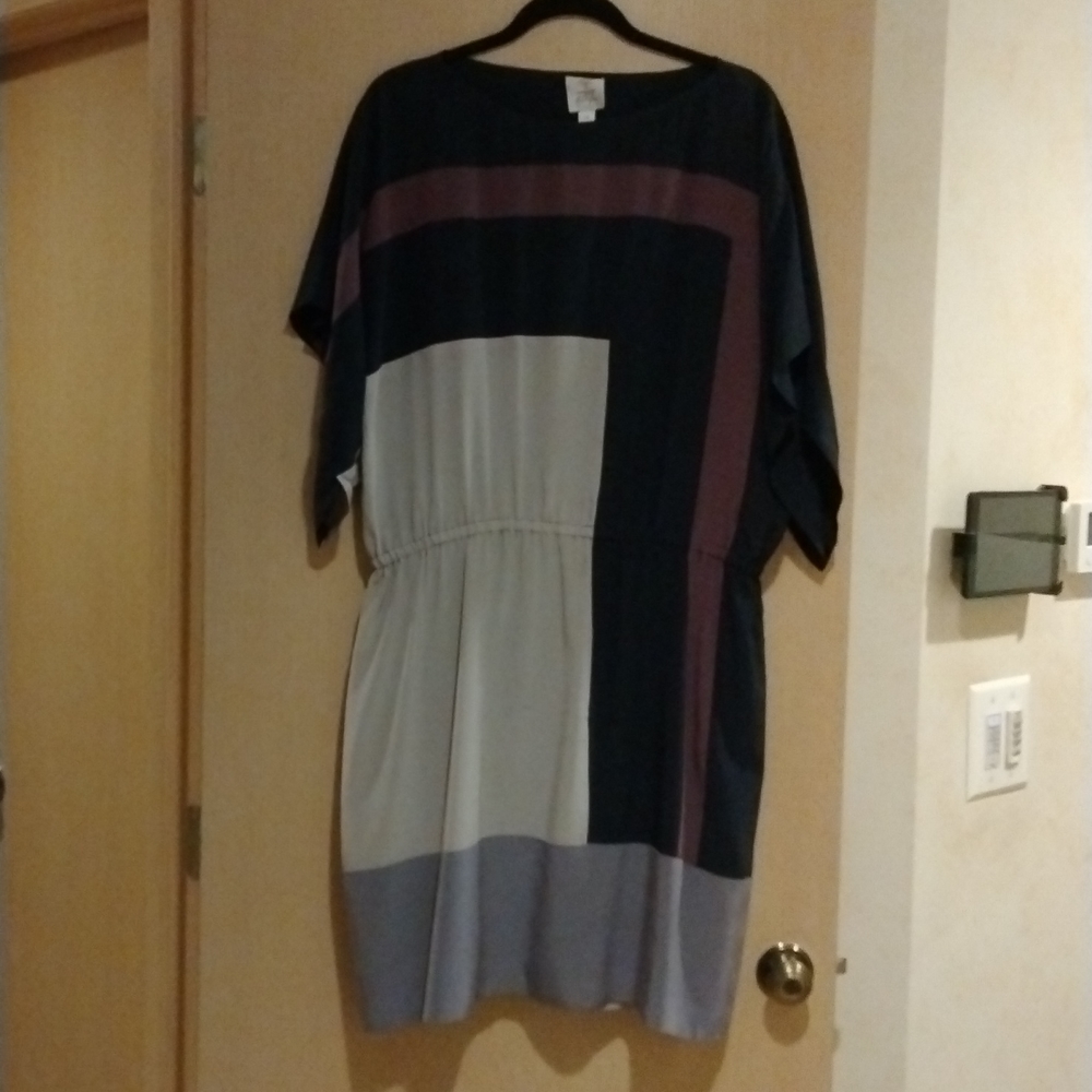 Suzi Chin For Maggie Boutique Color Block Dress Size 14